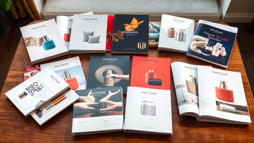 Branded Brochures and Catalogs for Product Showcasing