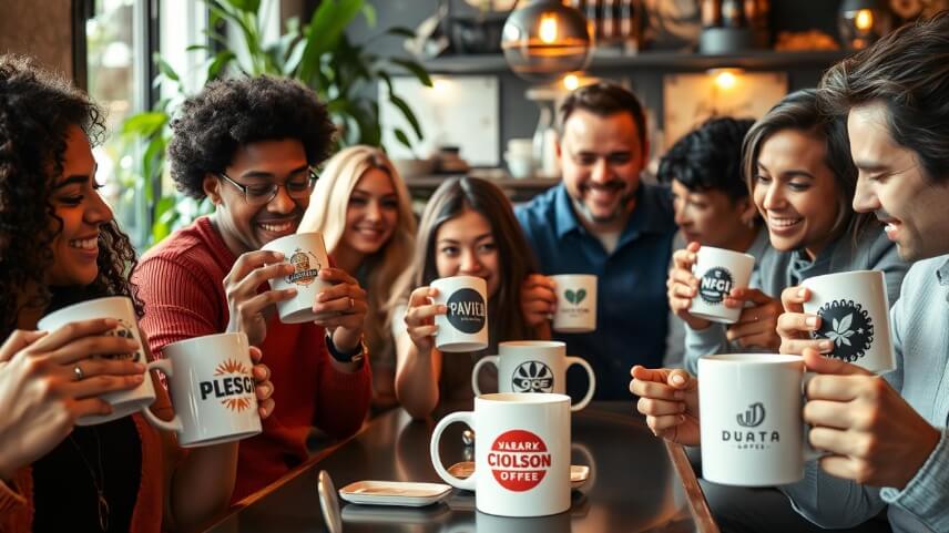 Branded mugs offer a lot of visual exposure for companies