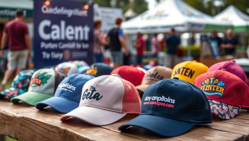 Custom branded caps offer a wide range of prices and customization options