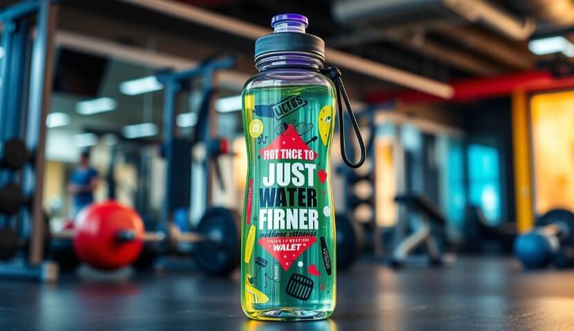 Custom glass water bottles are great for fitness challenges