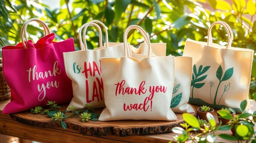 Custom Thank You Bags for Holidays