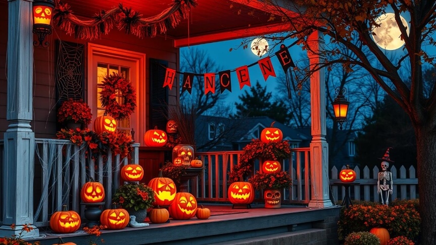 Halloween decorations turn spaces into eerie wonderlands