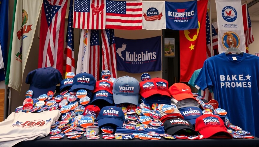 how custom election merchandise boosts voter interest and campaign wins