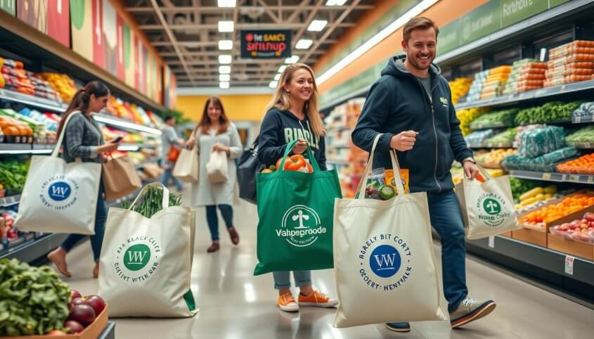 The Power of Custom Grocery Bags with Logos