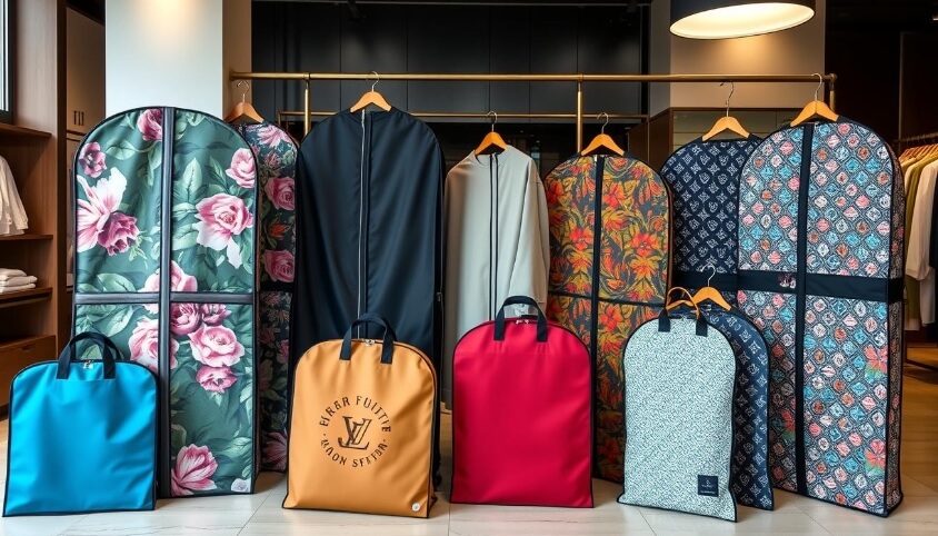 we have many options for customizing garment bags