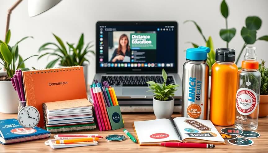 we look into distance learning and promotional products