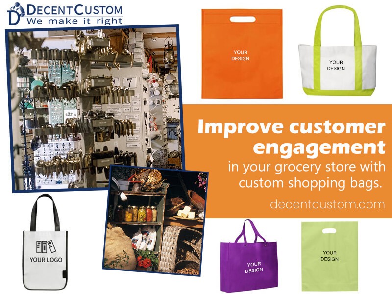 Elevate Grocery Shopping Experience with Custom Shopping Bags! Decentcustom