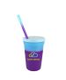 Custom 17 Oz Color-Changing Mood Stadium Cup Set with  Straw & Lid