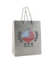 Custom Gloss Retail Shopping Bags 8 x 10 x 4 inch Laminated Euro Tote Paper Gift Bag