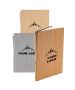 Custom A5 Wooden Pattern Notebook PU Journal with Pen Set for Home Office