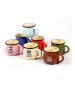 Custom Ceramic Coffee Mugs 16 Ounces Tea Cup Enamel mug with Handle Microwave Safe
