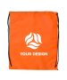 Custom Durable 210D Polyester Drawstring Cinch Pack Backpack with Adjustable Cords 17.5"H x 14.5" W