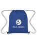 Custom Durable Heathered Non-Woven Drawstring Backpack 16"H x 12.75" W 