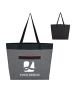 Custom Durable Stylish Heathered Polyester, Tote Bag 15.5"H x 20.75" W