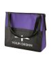 Custom Durable Two-Tone Non-Woven Zipper Tote Bag with Wide Pocket 13" H x 15" W x 4" D