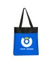 Custom Durable Two Tone Deluxe Polyester Tote Bag 15" H x 14" W