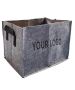 Custom Eco-friendly Felt Large Capacity Storage Box Wine Bag with Handles