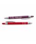 Custom Economical Promotional Screen Pen Slim Metal Aluminum Ballpoint Stylus Pen