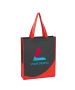 Custom Eye-Catching Non-Woven Tote Bag with Accent Trim 15"H x 12" W