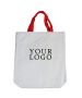 Custom Fashion Cotton 12" x 3.8" Canvas Handbag Shopping Tote School Book Bag Grocery Bags