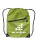 Custom Feature-Rich Drawstring Backpack with Zipper 17"H x 13" W