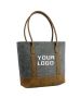 Custom Felt Boat Bag 16.14"W x 14.17"H Handbag Fashionable Grocery Tote Shopping Bag for Promotion