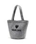 Custom Branded Felt Tote 10.24"W x 9.06"H Shopping Bag for Groceries Toys Gift