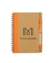 Custom Full-Color Logo Eco-Inspired Spiral Notebook & Pen Set 