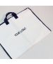 Custom Garment Bag for Dress Shirt Non-woven Foldable Clothes Cover Bag with Zippered Closure and Double Handle