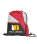 Custom Logo Print Tri-Color Drawstring Backpack 16.5" H x 14" W