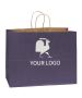 Custom Matte Paper Shopping Bags 16W x 12H Gift Grocery Tote Retail Bag