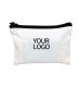 Custom Multipurpose Canvas Bag 9.84"W x 5.91"H Zippered Cosmetic Bag Travel Pouch Pen Coin Bag