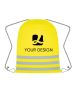 Custom Nylon Reflective Safety Drawstring Bag 19.75"H x 16" W