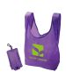 Custom Polyester Folding Tote Bag with Snap Closure 16"H x 15.5" W
