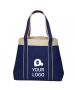 Custom Polyester 16.25W x 13.25H Shopping Tote Laminated Retail Bag Grocery Bags 