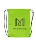 Custom Print Versatile Nylon Drawstring Backpack 16.5" H x 13.5" W