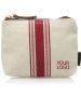Custom Recyclable Travel Cotton Makeup Bag 8"W x 6"H Reusable Cosmetic Bag with Striped Pattern
