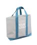 Custom Reusable Eco-friendly 16.54"W x 14.17"H Handbag Shopping Boat Tote Polyester Grocery Bag