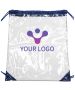 Custom Reusable Plastic Drawstring Bags 14W x 17H Lightweight Backpack Hiking Bags for Sport Travel