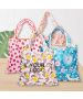 Custom Reusable Recycled 17.32" x 15.75" Polyester Fabric Foldable Shopping Cloth Grocery Bag