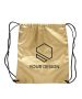 Custom Shiny Metallic Classic Drawstring Backpack 16" H x 14" W