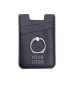 Custom PU Leather Cell Phone Card Holder with Ring Stand Stick on Wallet Cardholder
