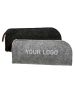 Custom Small Felt Purse Wallet Bag Cosmetic Zippered Bags Pen Holder Pencil Case