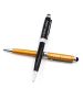 Custom Soft Touch Aluminium Ballpoint Pens Printed Logo Stylus Metal Pen