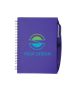 Custom Spiral Notebook with Pen - Translucent Cover, Color-Matching Pen Included 