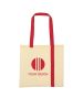 Custom Striped Economy Cotton Canvas Tote Bag 15"H x 15.75" W