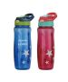 Custom Tritan Motivational Water Bottle Eco-Friendly Sports Plastic Bottles with Pop-up Straw