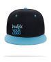Custom Unisex Snapback Hat Two Tone Baseball Cap Flat Bill Brim Hip Hop Caps for Man and Woman