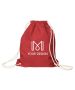 Custom Vibrant Colors Cotton Drawstring Backpack 17.5"H x 14.5" W