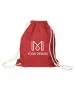 Custom Vibrant Colors Cotton Drawstring Backpack 17.5"H x 14.5" W
